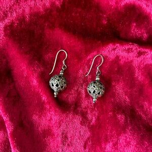 Silver Dome Earrings
